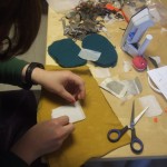 Stitching, sewing, cutting